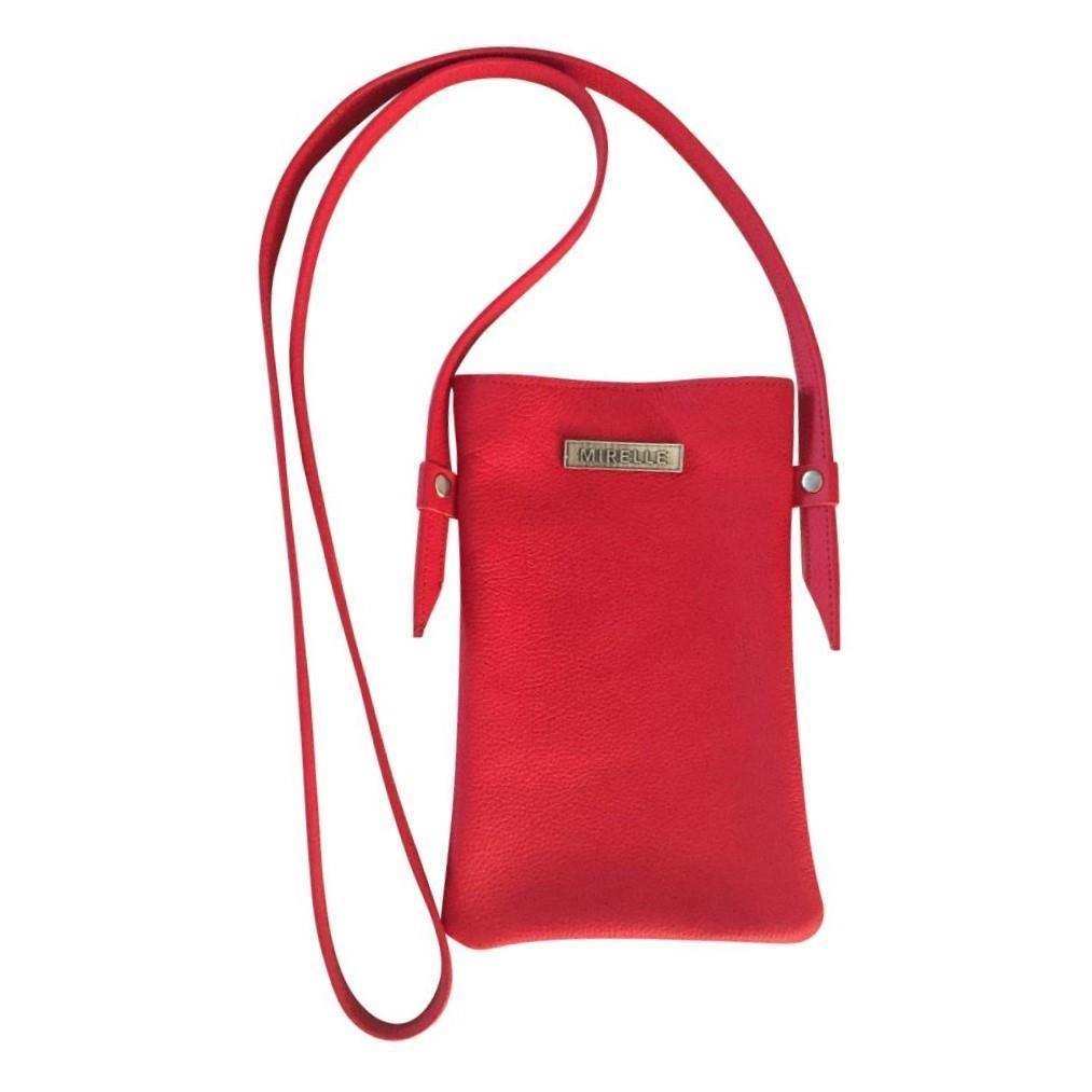 Mirelle Womens Leather Cellphone Sling Crossbody Handbag - MIRELLE Leather and Lifestyle