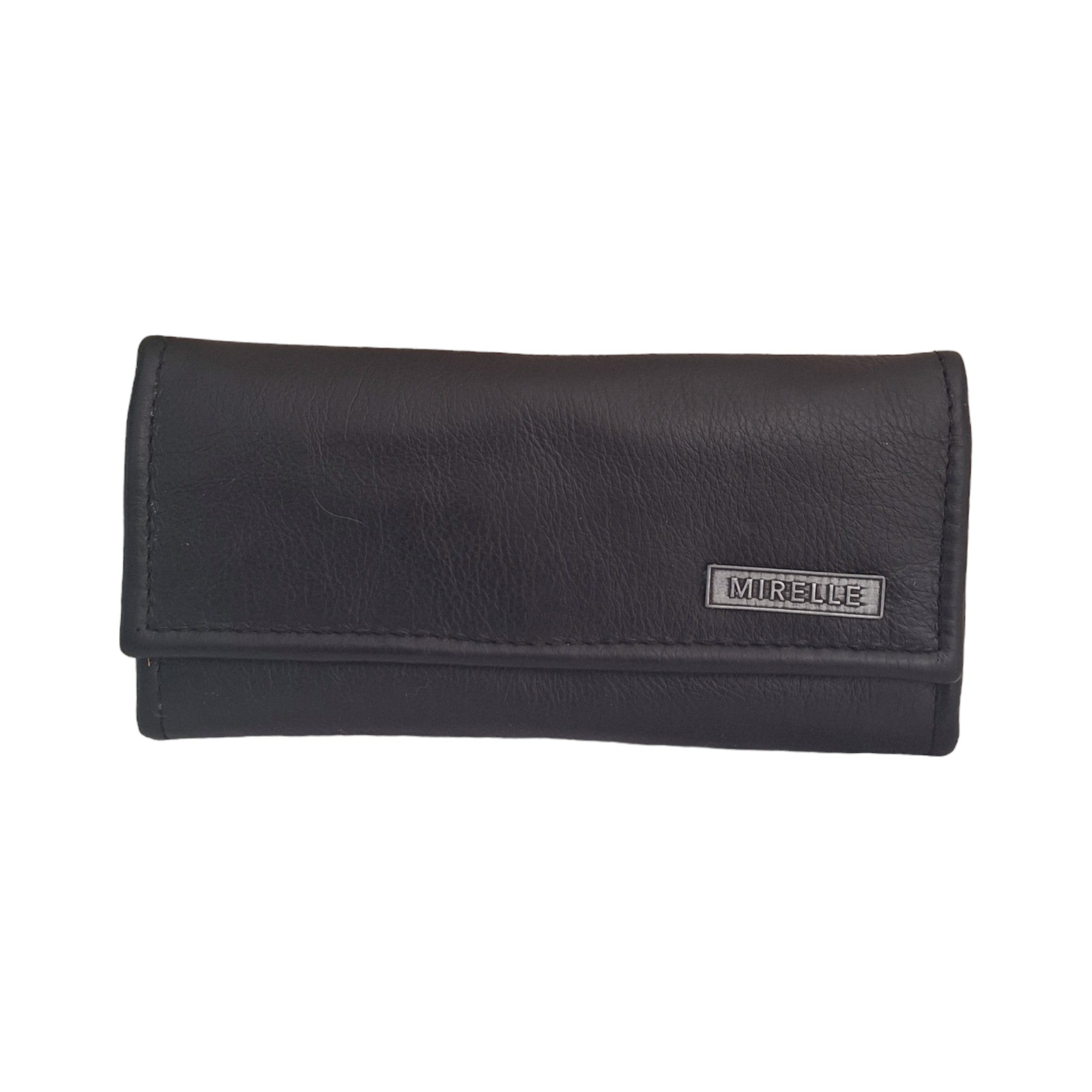 Mirelle Genuine Leather Classic Ladies Purse - Black