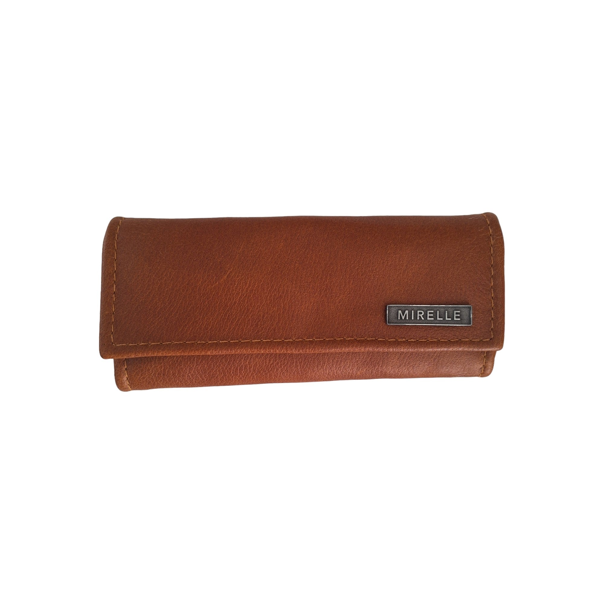 Mirelle Genuine Leather Classic Ladies Purse - Tan