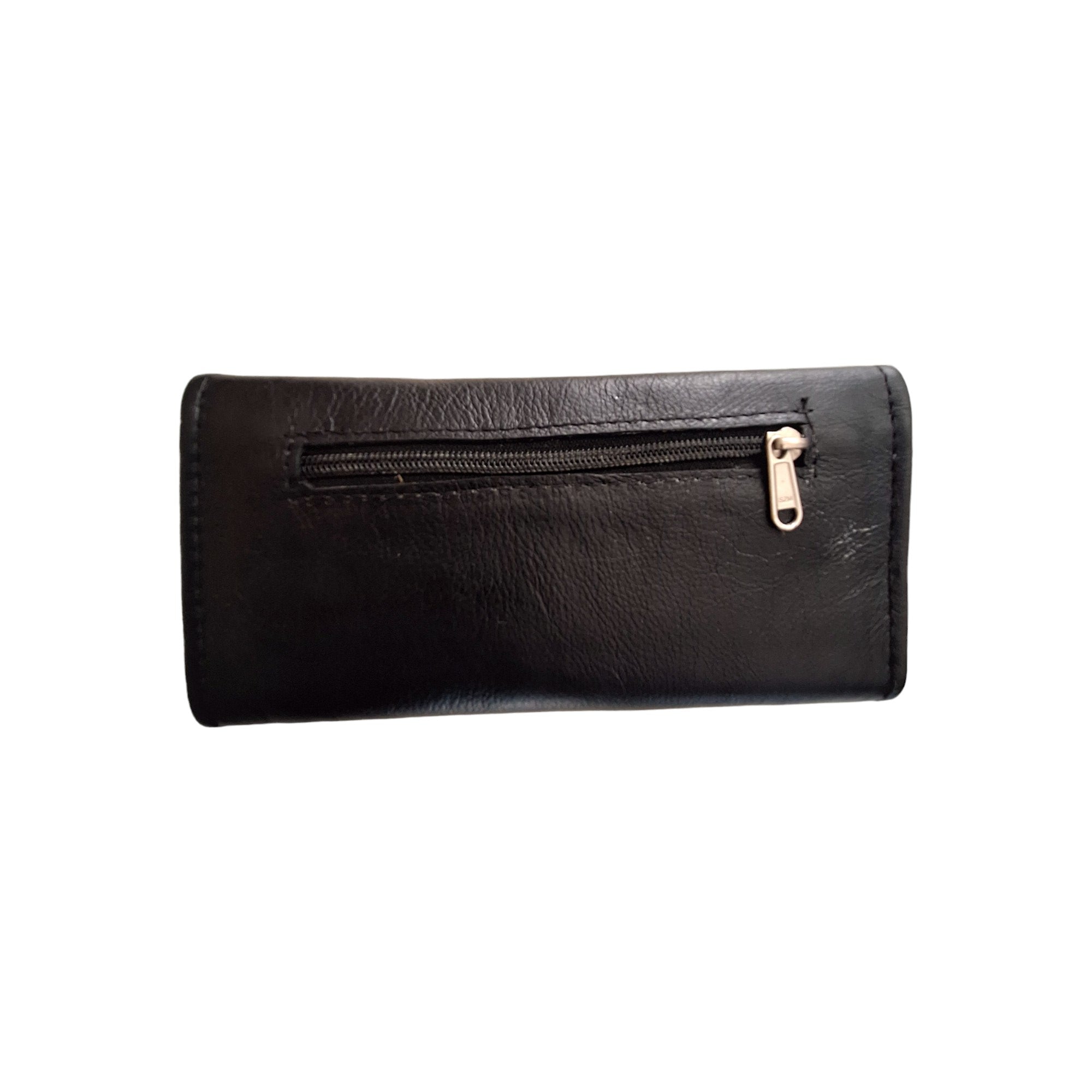 Mirelle Genuine Leather Classic Ladies Purse - Black