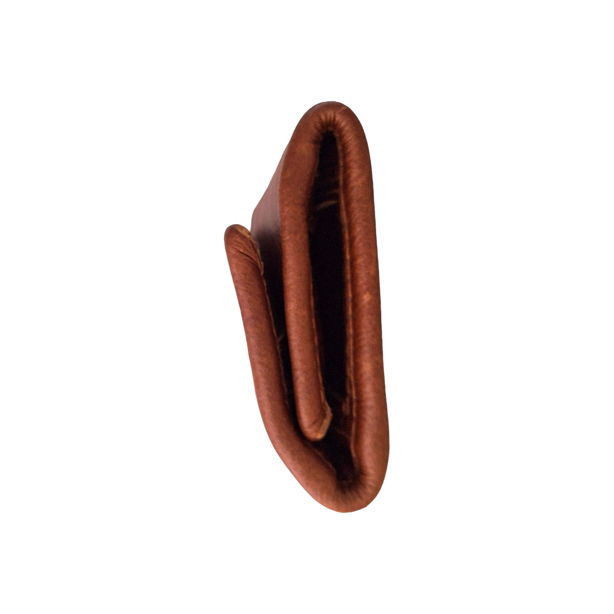 Mirelle Genuine Leather Classic Ladies Purse - Pecan Brown