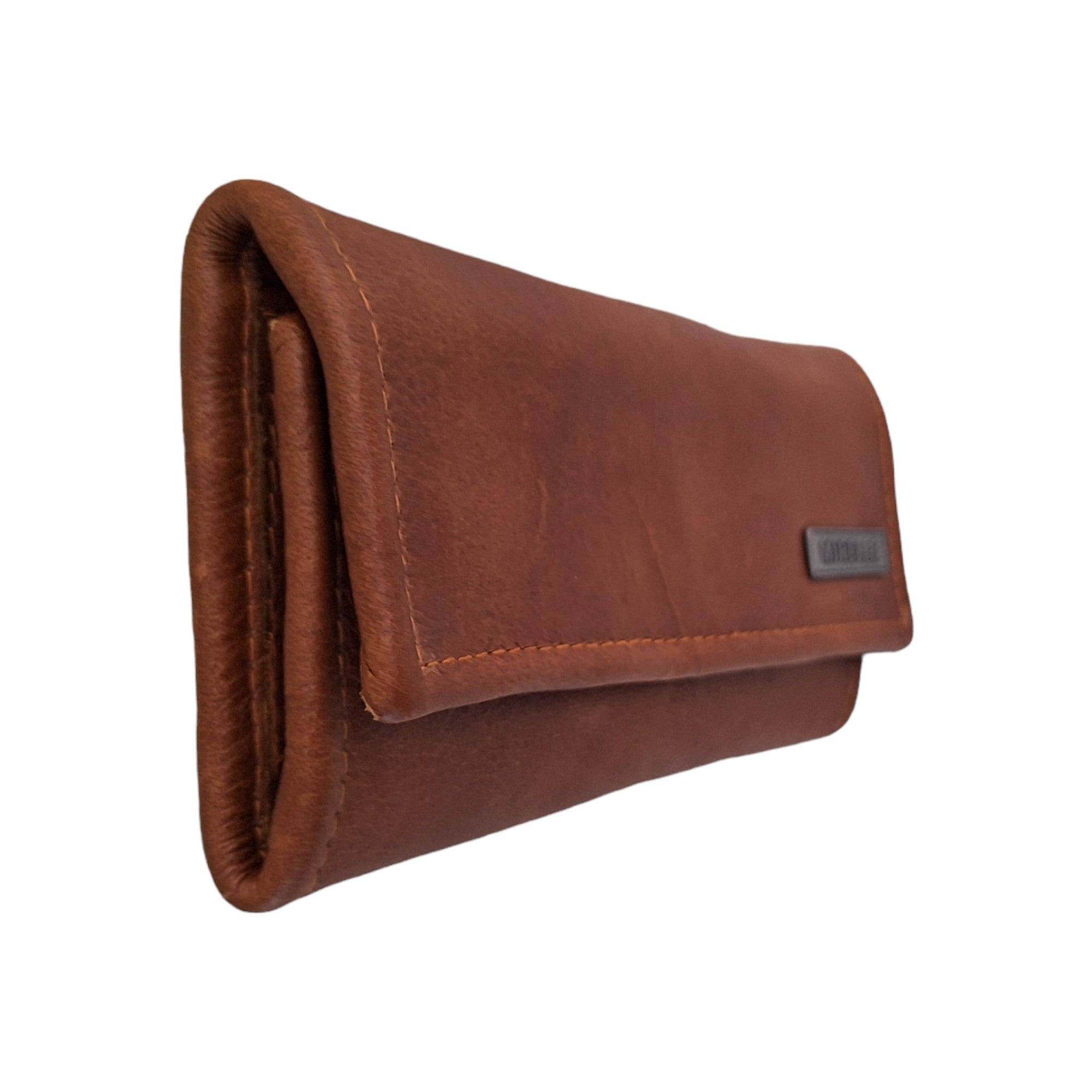 Mirelle Genuine Leather Classic Ladies Purse - Pecan Brown
