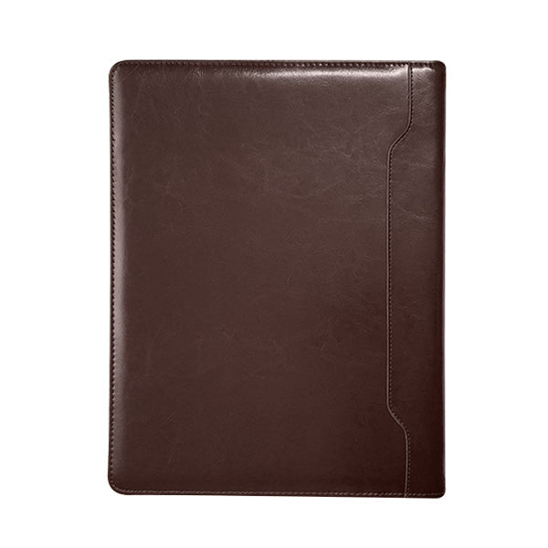 Genuine Leather Adpel A4 Zip Around Folder with Notepad