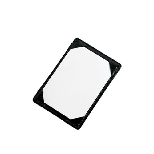 Genuine Leather Pocket Jotter & Card Holder - Black | MIRELLE