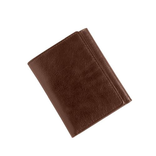 Tri Fold Card Holder with Bank Note Section - Genuine Leather
