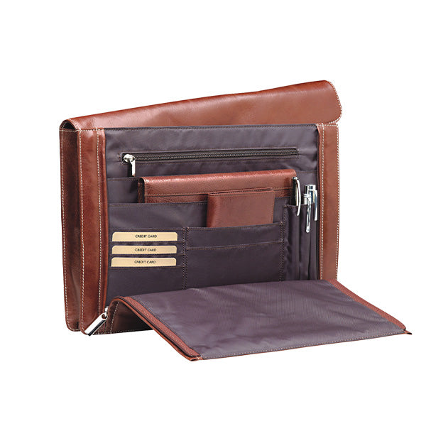 Luxury Underarm Folder | Genuine  Leather | Brown