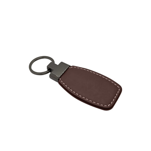 Genuine Leather Key Ring & Mirage Pen Gift Set - Brown | MIRELLE