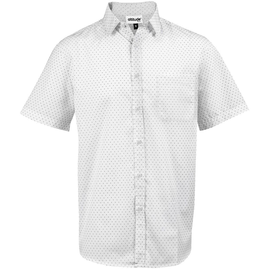 Mens Short Sleeve Duke Shirt - White - Mirelle Leather and Lifestyle