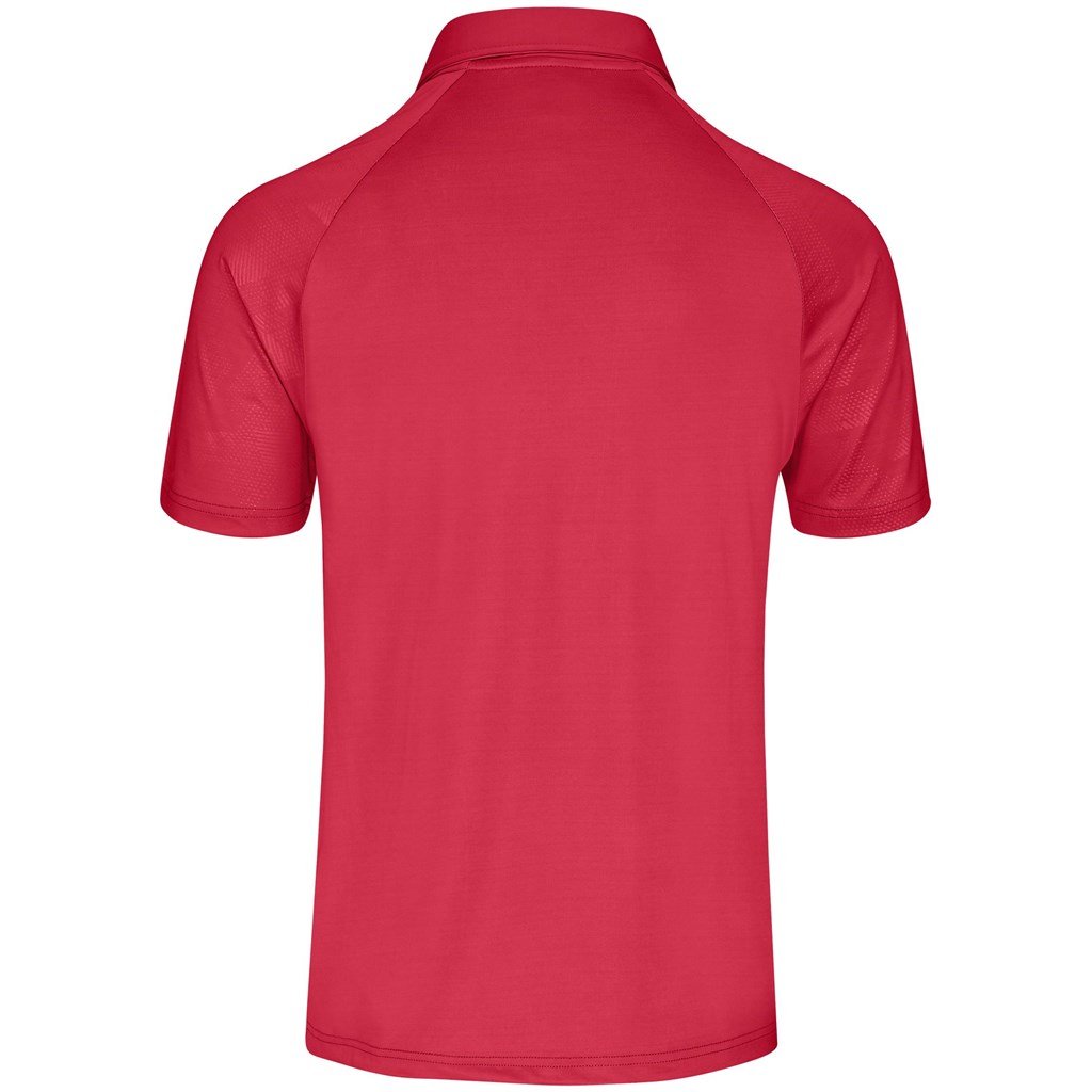 Mens Santorini Golf Shirt - Red - Mirelle Leather and Lifestyle