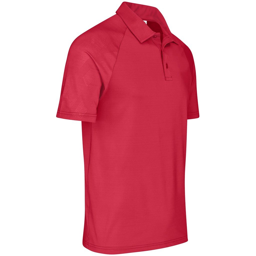 Mens Santorini Golf Shirt - Red - Mirelle Leather and Lifestyle