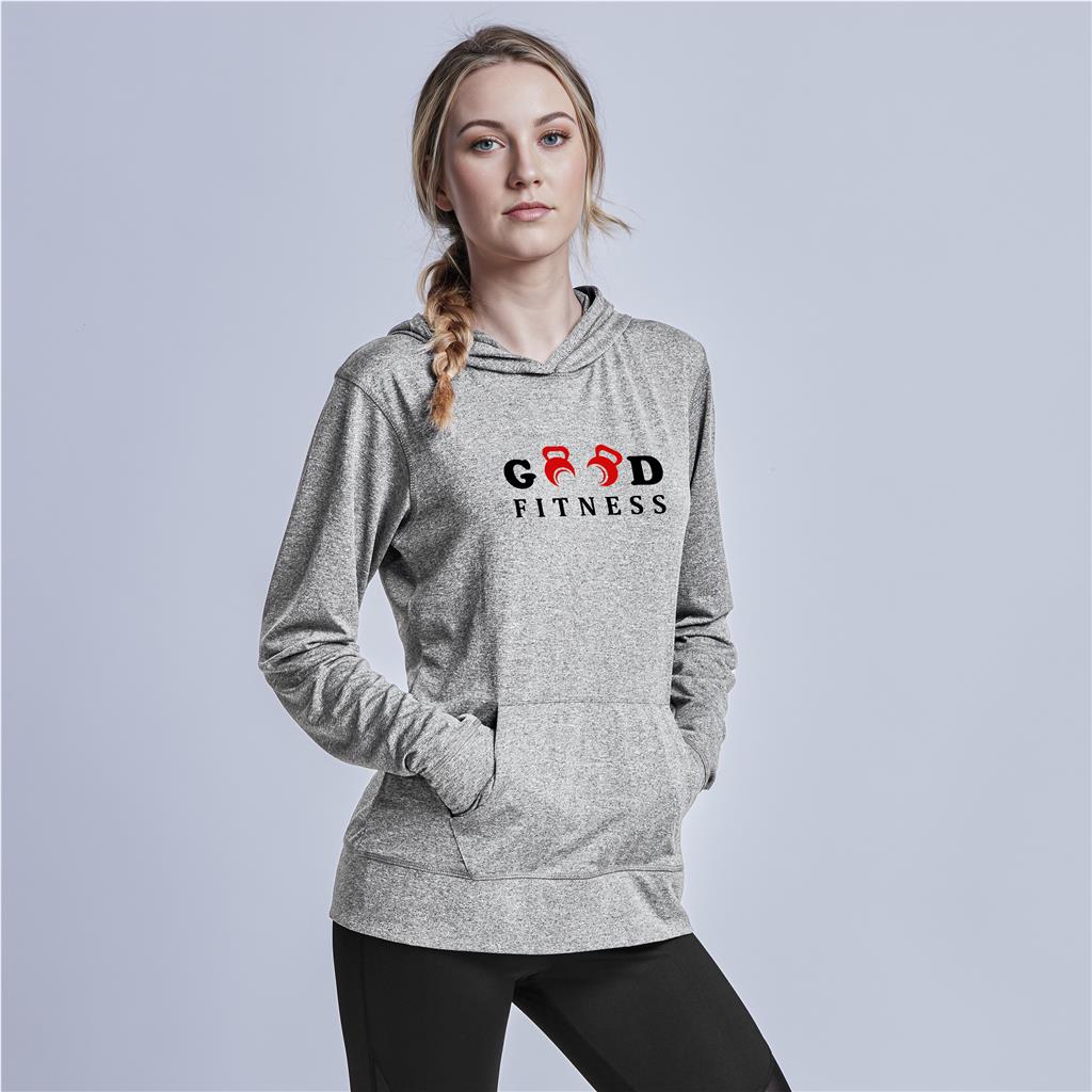 Ladies Fitness Lightweight Hooded Sweater Mirelle Leather and Lifestyle