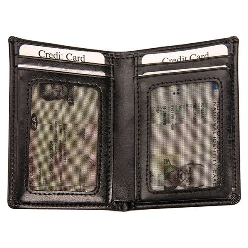 Drivers Licence and ID Book Holder - Leather - Black