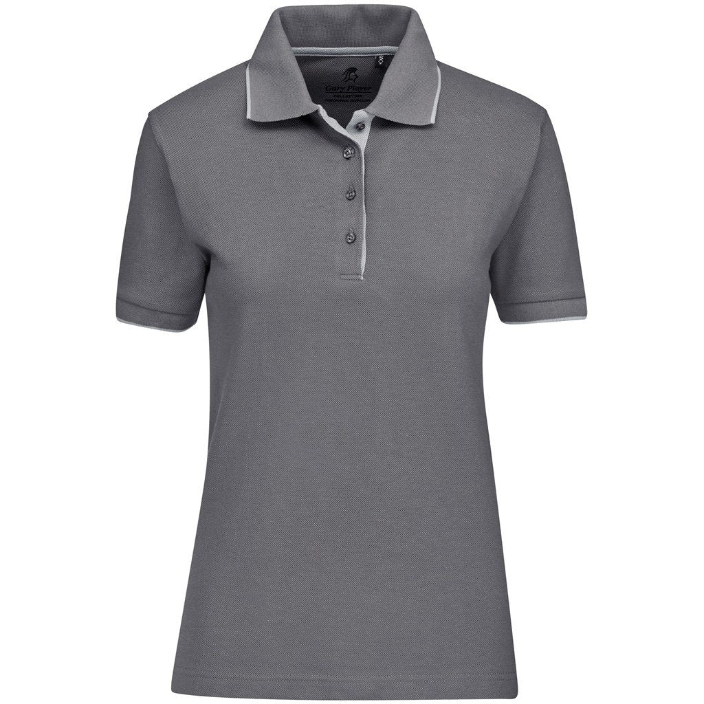 Ladies Wentworth Golf Shirt - Grey - Mirelle Leather and Lifestyle