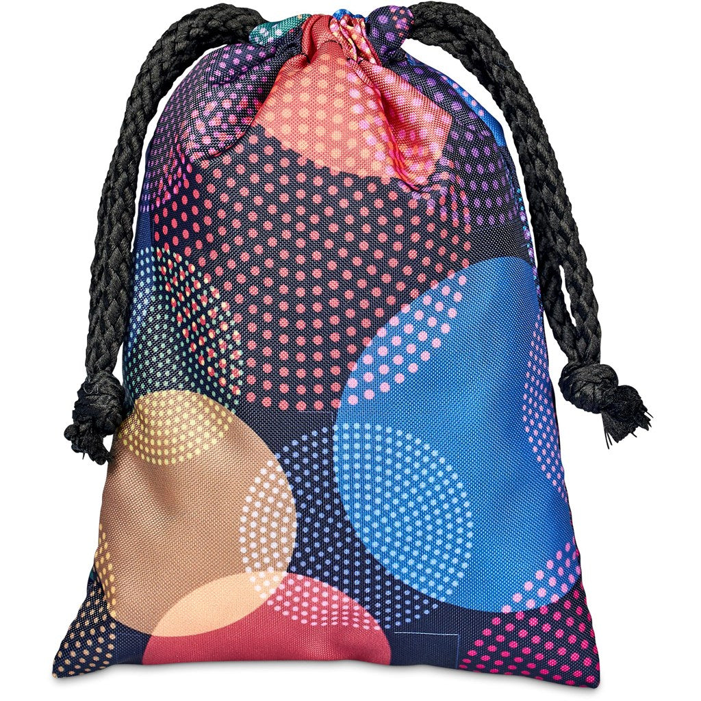 Pre-Printed Sample Hoppla Atlantic Mini Polyester Drawstring Pouch - Mirelle Leather and Lifestyle