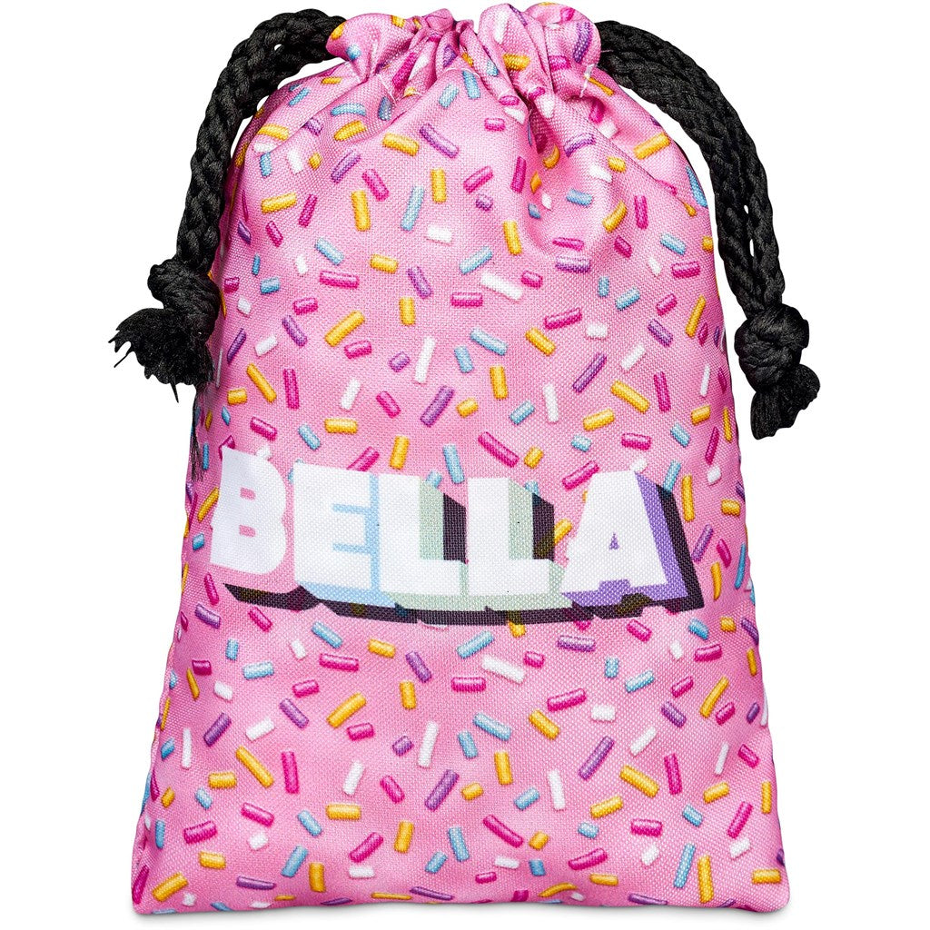 Pre-Printed Sample Hoppla Atlantic Mini Polyester Drawstring Pouch - Mirelle Leather and Lifestyle