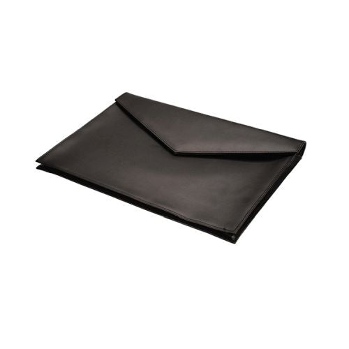 Genuine Leather A4 Document Holder with Magnetic Closure - Black | Mirelle ZA A4 Folder Mirelle Leather and Lifestyle