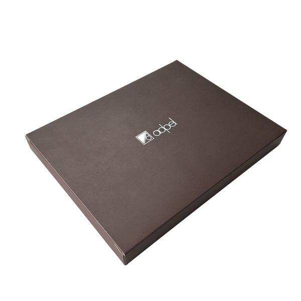 A5 Genuine Leather Folder with Tab Closure - Pen Loop - Filing Pocket - Black - Mirelle Leather and Lifestyle