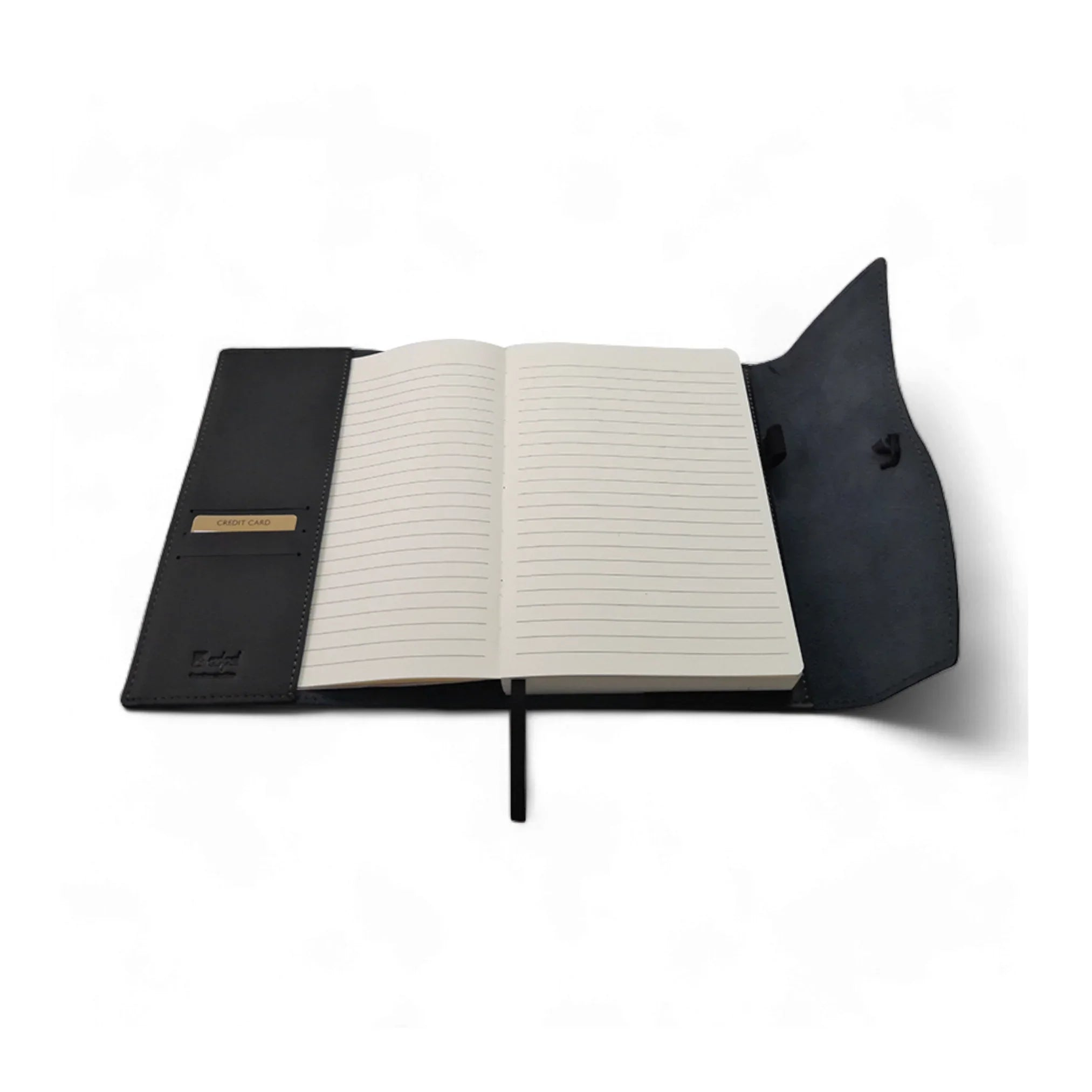 A5 Genuine Leather Trifold Slip On Notebook Cover and Notebook ZA Folder Mirelle Leather and Lifestyle