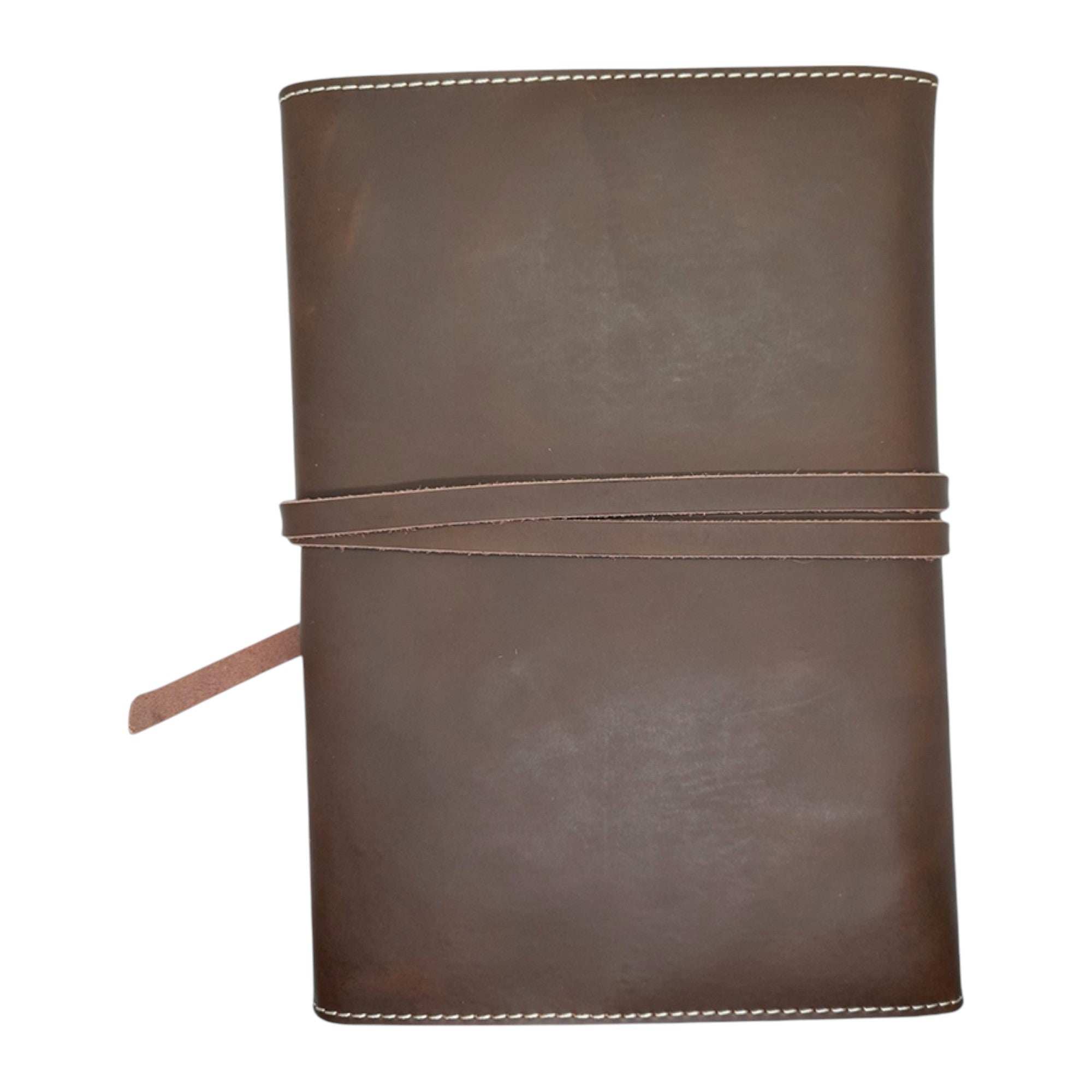 A5 Genuine Leather Trifold Slip On Notebook Cover and Notebook - Mirelle Leather and Lifestyle