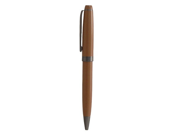 A5 Vegan Leather Espresso Notebook & Metal Ballpen Set | MIRELLE