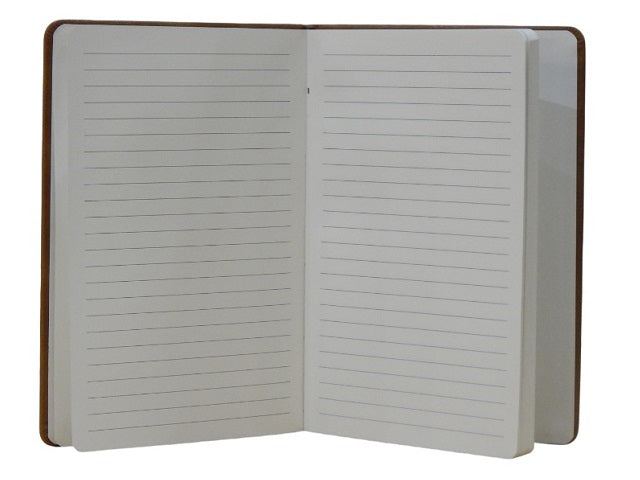 A5 Vegan Leather Espresso Notebook & Metal Ballpen Set | MIRELLE