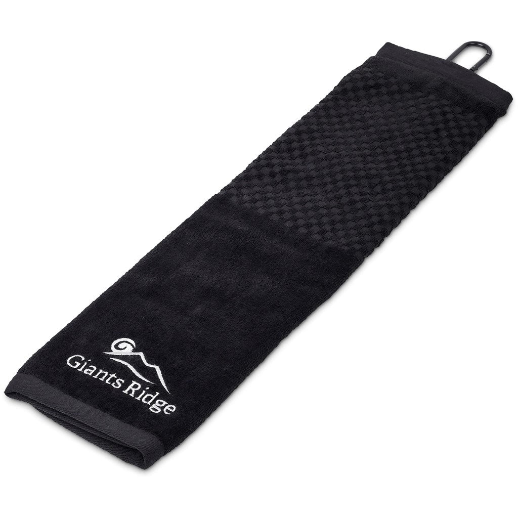 Alex Varga Arcadia Tri-Fold Golf Towel - MIRELLE Leather and Lifestyle