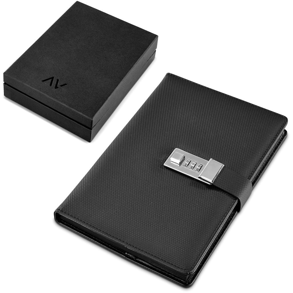 Alex Varga Chapman Code-Lock Hard Cover Notebook ZA A5 Notebooks Mirelle Leather and Lifestyle