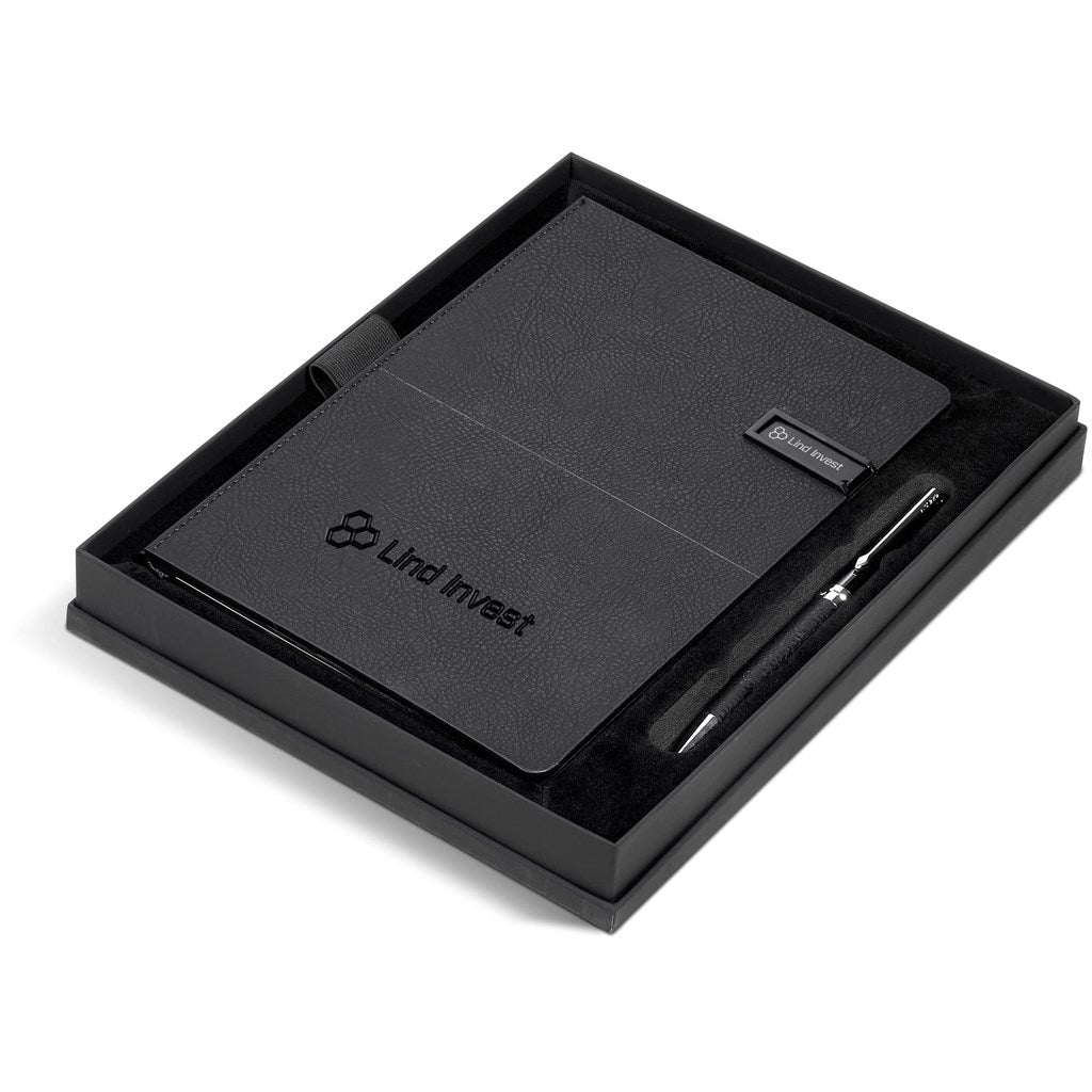 Alex Varga Corinthia Flash Drive Notebook & Pen Set - 32GB - South Africa - Mirelle Leather and Lifestyle