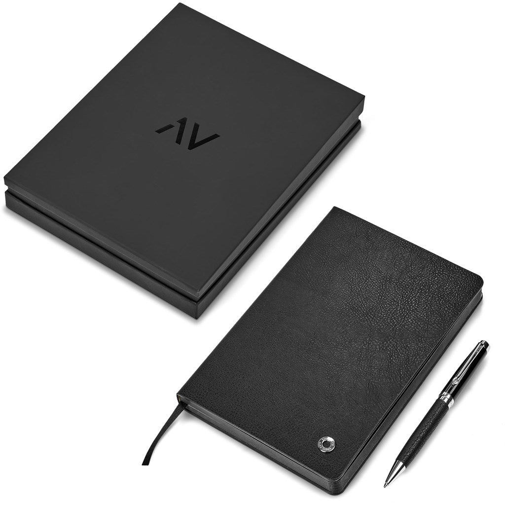 Alex Varga Corinthia Hard Cover Notebook & Pen Set Mirelle Leather and Lifestyle