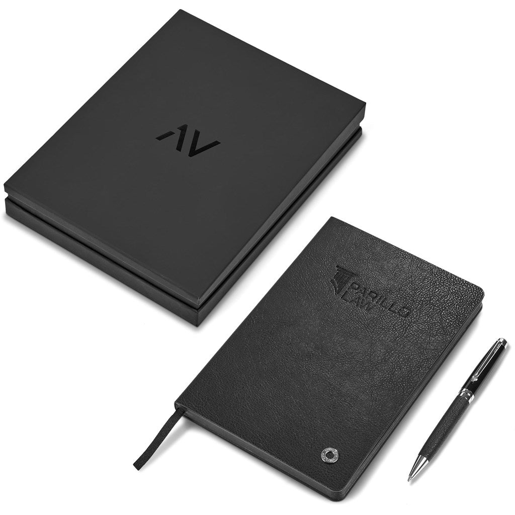 Alex Varga Corinthia Hard Cover Notebook & Pen Set Mirelle Leather and Lifestyle