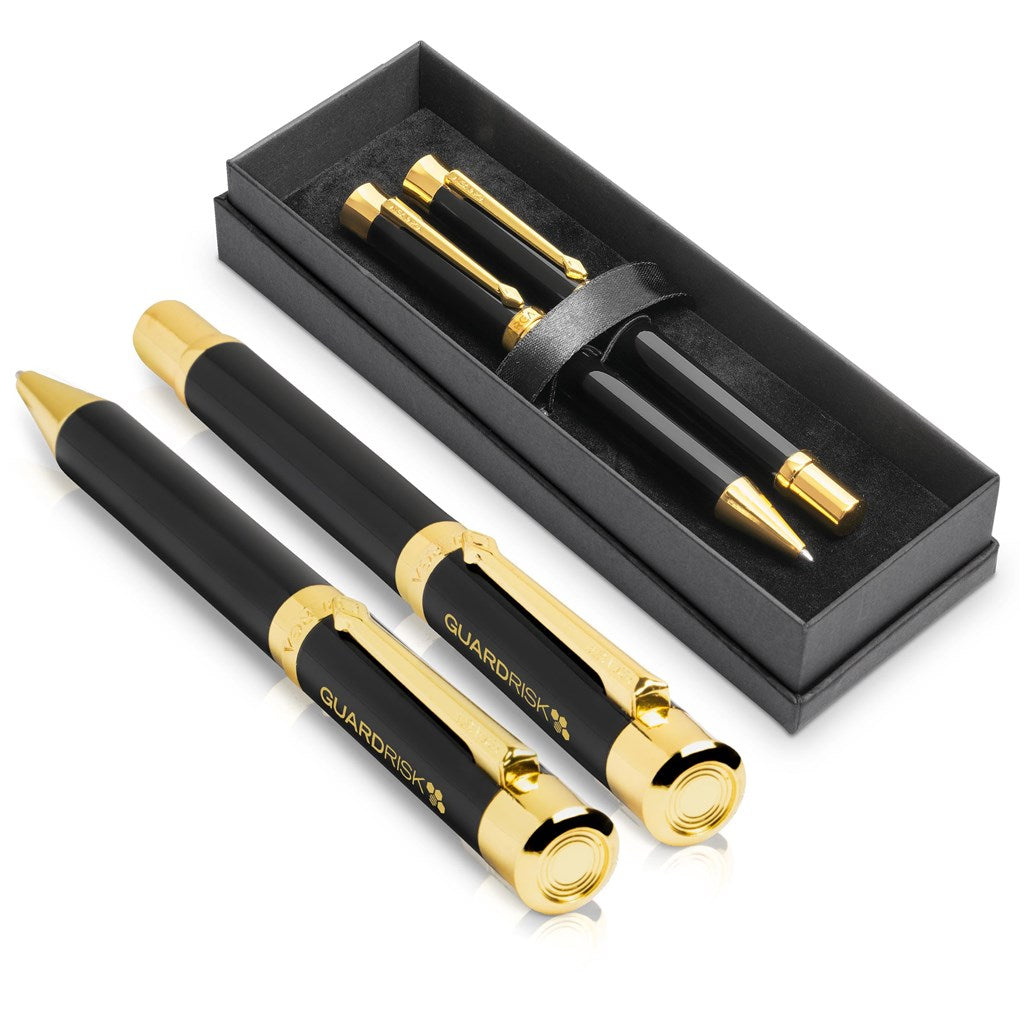 Alex Varga Corona Ball Pen & Rollerball Set Mirelle Leather and Lifestyle