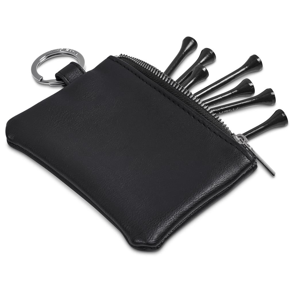Alex Varga Dinero Pouch and Tees Golf Set Mirelle Leather and Lifestyle