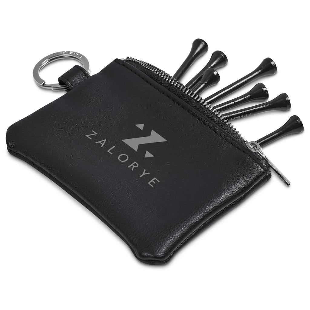 Alex Varga Dinero Pouch and Tees Golf Set Mirelle Leather and Lifestyle