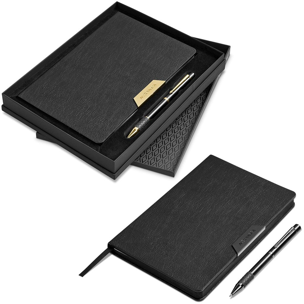 Alex Varga Onassis Notebook & Pen Set ZA Alex Varga Premium Gift Sets,Notebook Sets Mirelle Leather and Lifestyle
