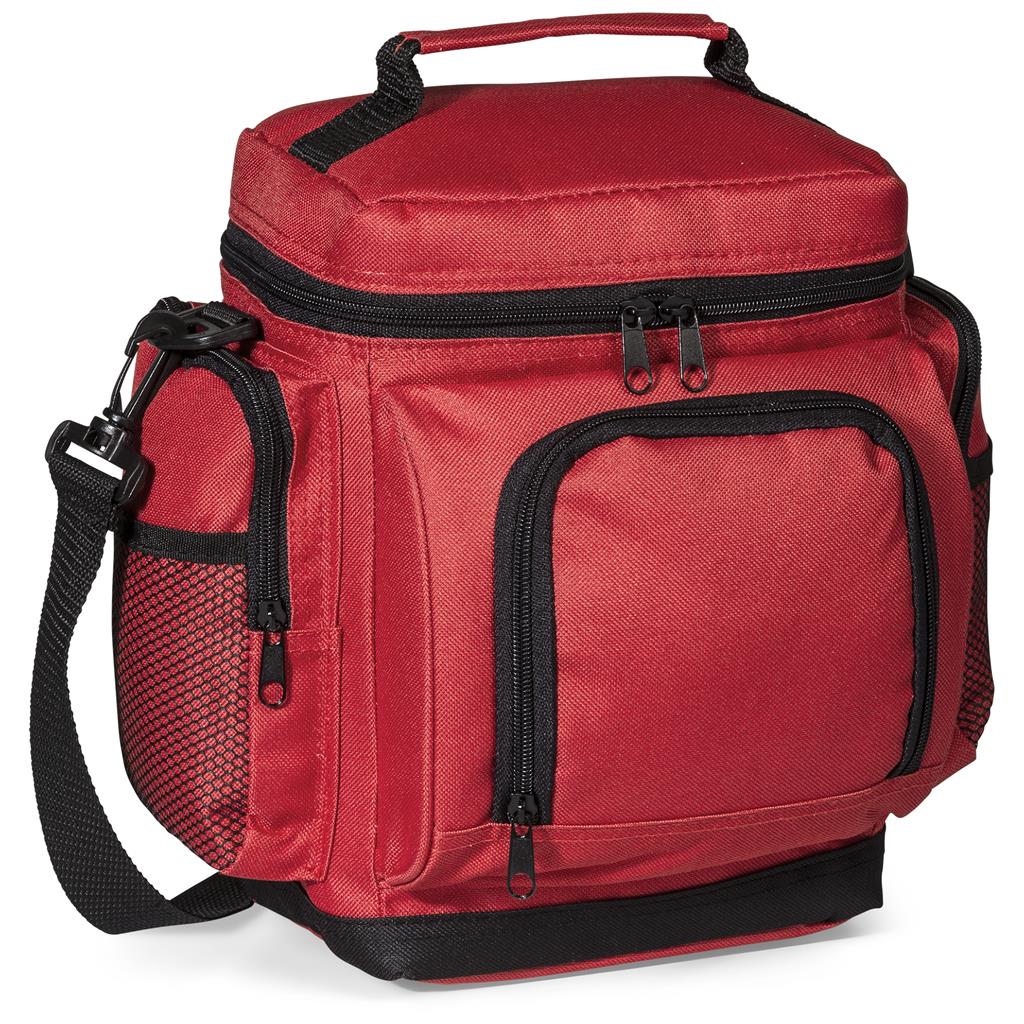 Altitude Clifton 12-Can Cooler - Red Mirelle Leather and Lifestyle