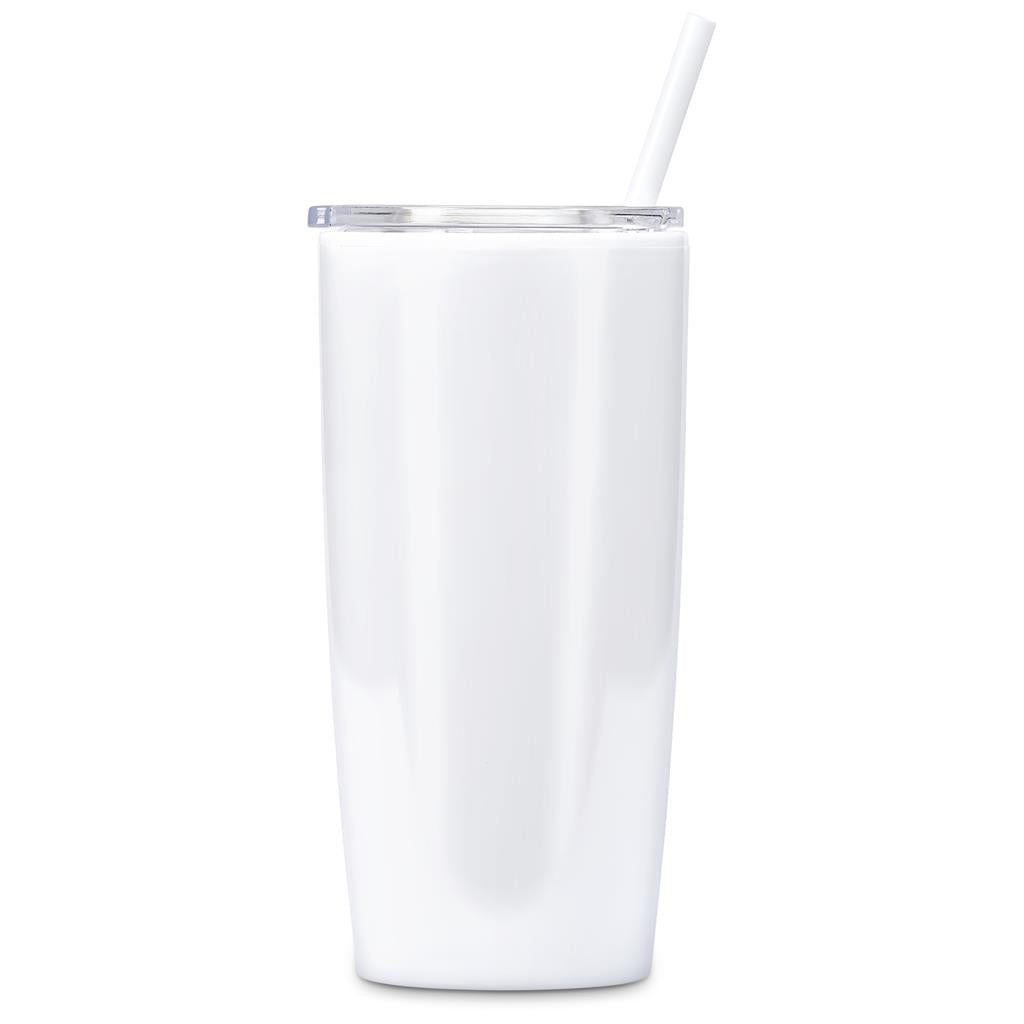 Altitude Daytona Plastic 2-in-1 Double-Wall Tumbler & Straw - 600ml Mirelle Leather and Lifestyle
