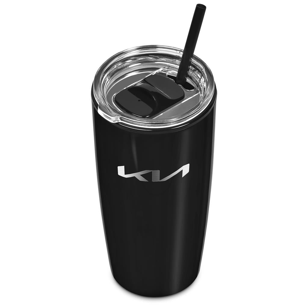Altitude Daytona Plastic 2-in-1 Double-Wall Tumbler & Straw - 600ml Mirelle Leather and Lifestyle