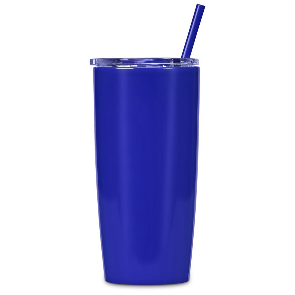 Altitude Daytona Plastic 2-in-1 Double-Wall Tumbler & Straw - 600ml Mirelle Leather and Lifestyle