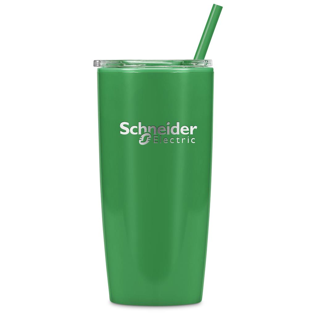 Altitude Daytona Plastic 2-in-1 Double-Wall Tumbler & Straw - 600ml Mirelle Leather and Lifestyle