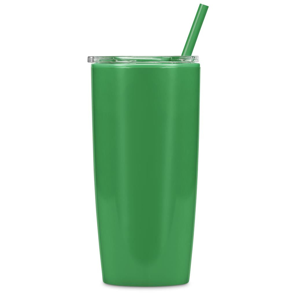 Altitude Daytona Plastic 2-in-1 Double-Wall Tumbler & Straw - 600ml Mirelle Leather and Lifestyle