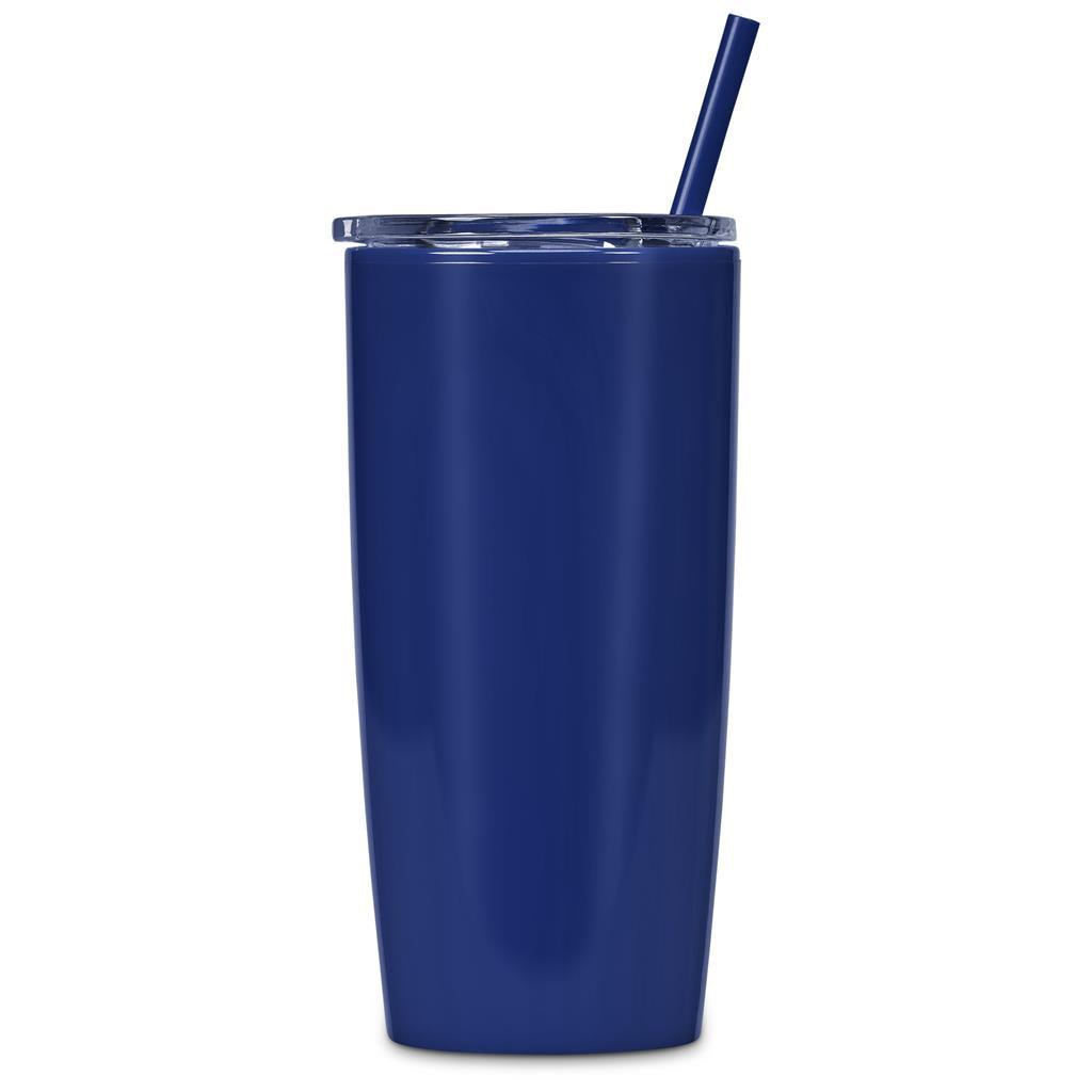 Altitude Daytona Plastic 2-in-1 Double-Wall Tumbler & Straw - 600ml Mirelle Leather and Lifestyle