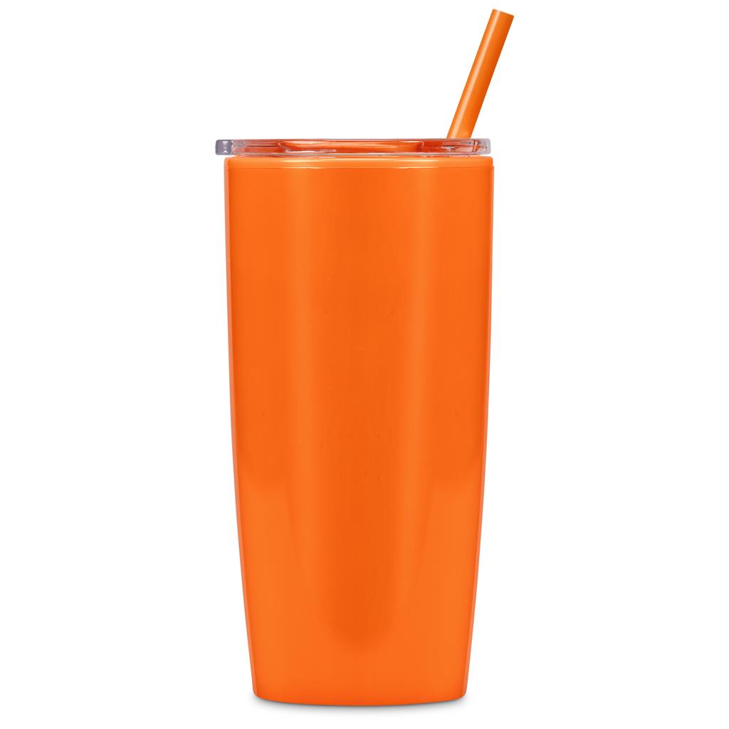 Altitude Daytona Plastic 2-in-1 Double-Wall Tumbler & Straw - 600ml Mirelle Leather and Lifestyle