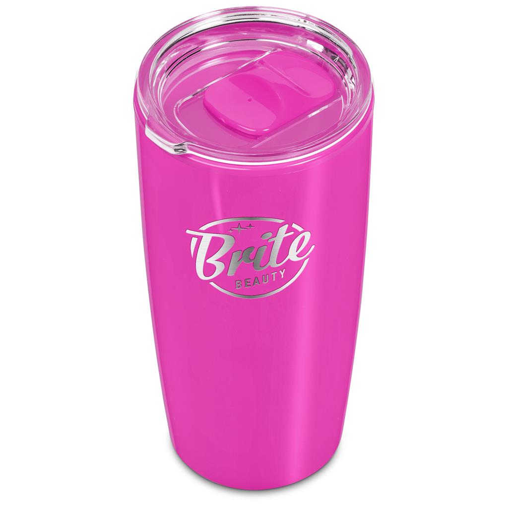 Altitude Daytona Plastic 2-in-1 Double-Wall Tumbler & Straw - 600ml Mirelle Leather and Lifestyle