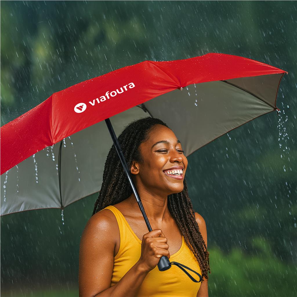 Altitude Fairhaven UV50 Auto-Open Compact Umbrella Mirelle Leather and Lifestyle