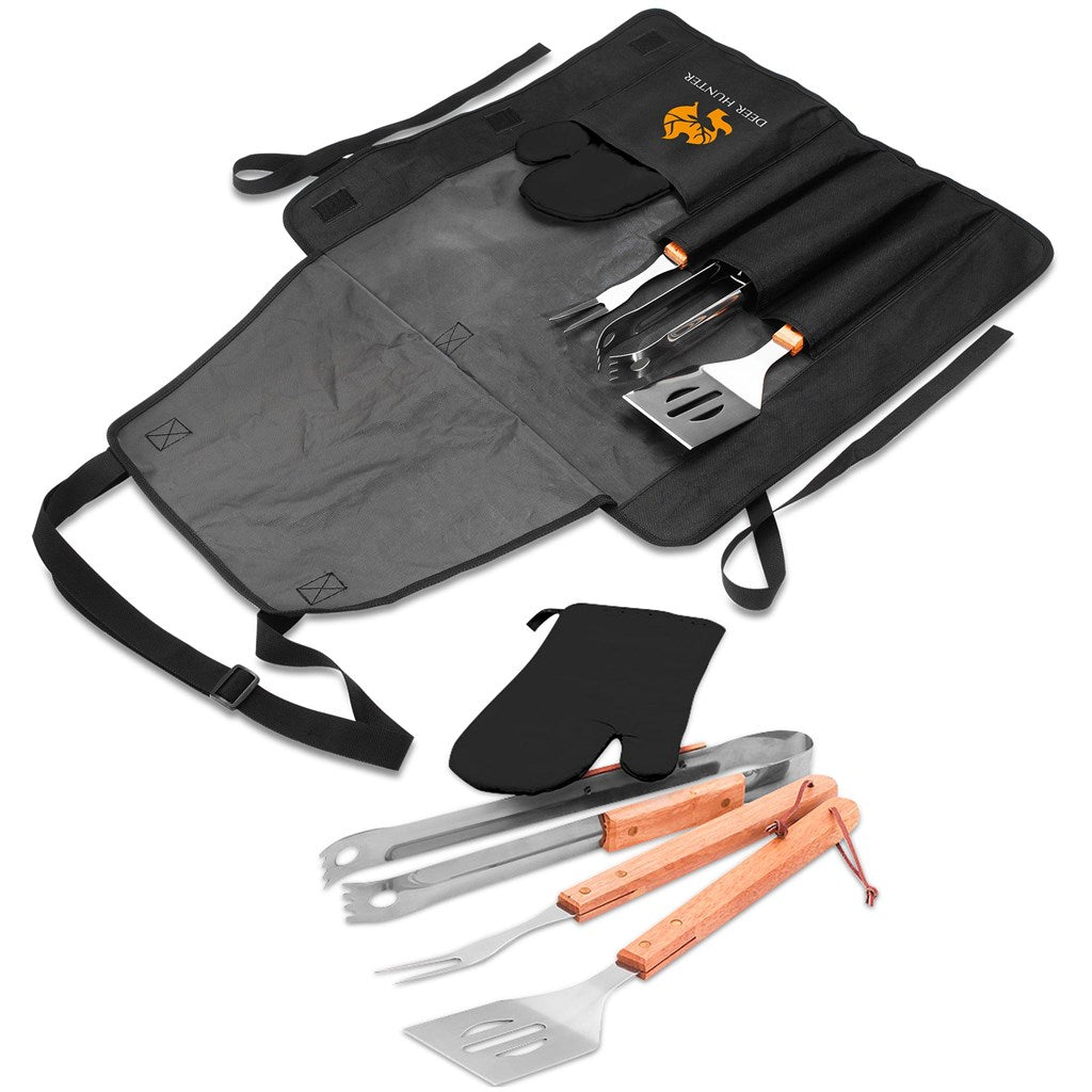 Altitude Griller 4-Piece Braai Apron Set Mirelle Leather and Lifestyle
