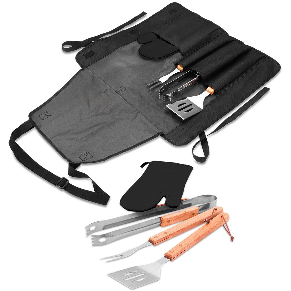 Altitude Griller 4-Piece Braai Apron Set Mirelle Leather and Lifestyle