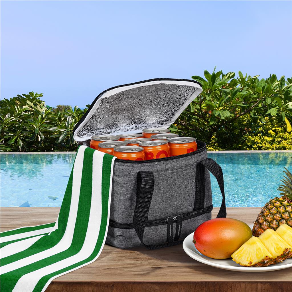 Altitude Manitoba 9-Can Double Decker Cooler Mirelle Leather and Lifestyle