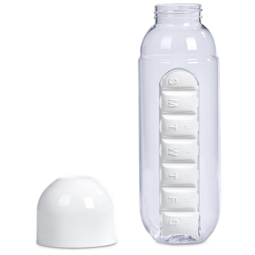 Altitude Vita-Stream Pill Box Plastic Water Bottle - 600ml Mirelle Leather and Lifestyle