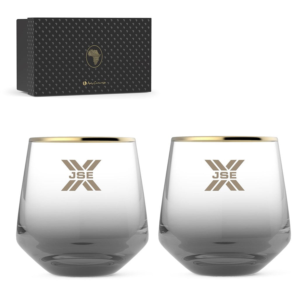 Andy Cartwright Afrique Dusk Whiskey Glass Set Mirelle Leather and Lifestyle