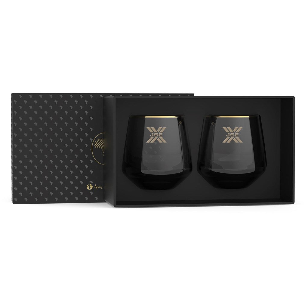 Andy Cartwright Afrique Dusk Whiskey Glass Set Mirelle Leather and Lifestyle